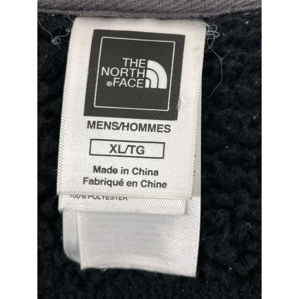 The North Face‎ Mens Sherpa Lined Full Zip Hoodie Gray Horizontal Stitch XL